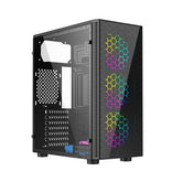 ATX Semi-tower Box GEMBIRD CCC-FC-500 Black Multicolour